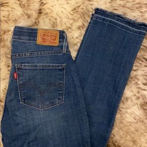 Levi’s 525, perfect straight leg.